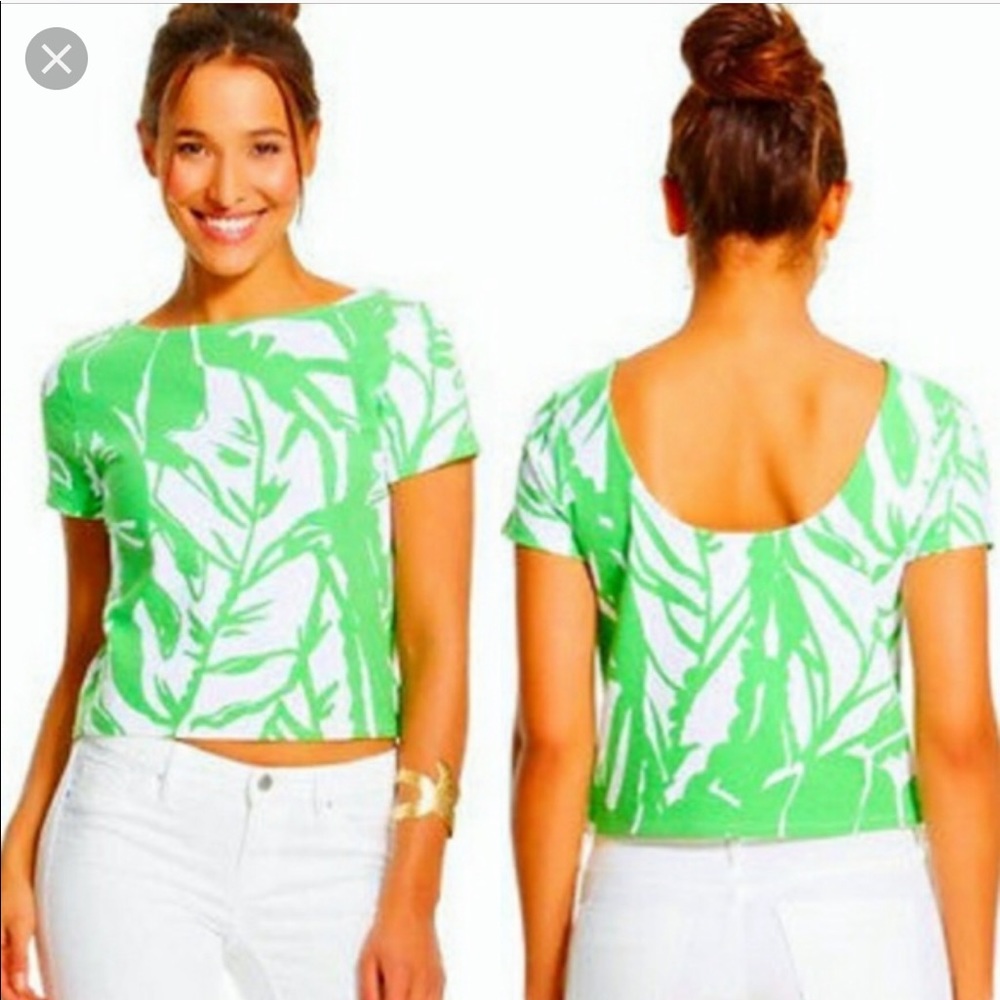 Lilly for Target palm crop top